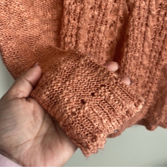 Solitaire Women's Sweater in Coral - Picture 7 of 7